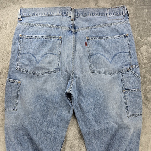 Vintage Levi's Men's Carpenter Jeans 40x32 Baggy Skater Grunge Y2K - Picture 9 of 10